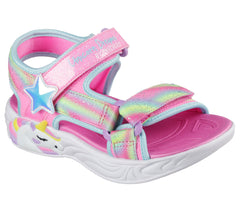 Skechers Sandale copii fete UNICORN DREAMS SANDAL DREAMY 303107L PINK/MULTICOLOR ICF0120-PKMT
