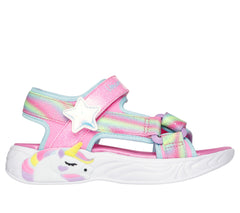 Skechers Sandale copii fete UNICORN DREAMS SANDAL DREAMY 303107N PINK/MULTICOLOR ICF0121-PKMT