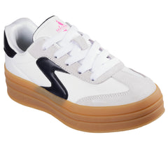 Skechers Pantofi copii fete sport ZINGER LIFT HOMECOMING STAR 310682L WHITE/BLACK ICF0129-WBK