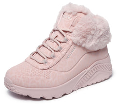 Skechers Ghete copii fete UNO LITE COZY LEOPARD 310362L BLUSH ICF0135-BLSH