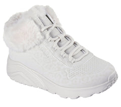 Skechers Ghete copii fete UNO LITE COZY LEOPARD 310362L NATURAL ICF0135-NAT