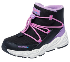 Skechers Ghete copii fete TURBO TREAD 303492L BLACK/MULTICOLOR ICF0136-BKMT