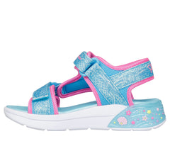 Skechers Sandale copii fete MERMAID DREAMS SANDAL 303108L BLUE/MUTICOLOR ICF0146-BLMT