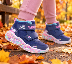 Skechers Ghete copii fete PLAY SCENE 303163N NAVY/MULTICOLOR NVMT ICF0156-NVMT