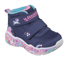 Skechers Ghete copii fete PLAY SCENE 303163N NAVY/MULTICOLOR NVMT ICF0156-NVMT