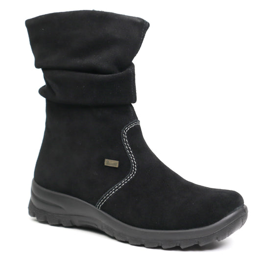 Rieker Ghete dama Z7171 01 negru velur ID0781-NGV