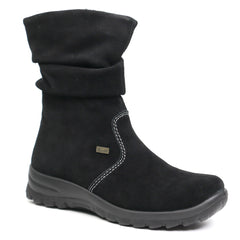 Rieker Ghete dama Z7171 01 negru velur ID0781-NGV