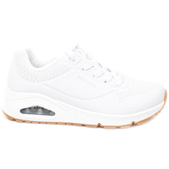 Skechers Pantofi dama sport 73690 alb cu talpa alba alb ID2403-ALB