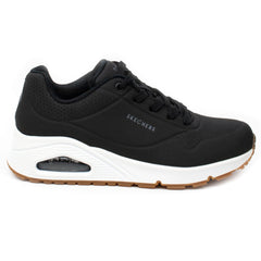 Skechers Pantofi dama sport 73690 negru cu talpa alba negru ID2403-NG