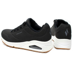 Skechers Pantofi dama sport 73690 negru cu talpa alba negru ID2403-NG