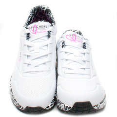 Skechers Pantofi dama sport 155506 cu talpa negru/alb alb ID2812-ALB