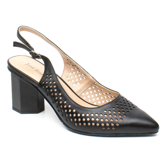 Jose Simon Pantofi dama decupati 06 2799 negru ID3062-NG