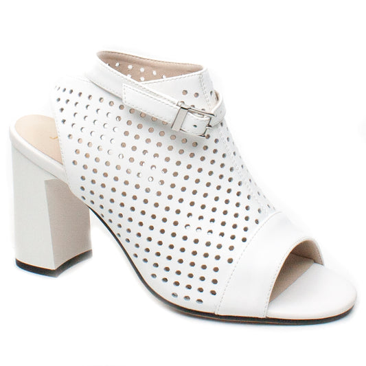 Jose Simon Sandale dama vara perforate 596 33 alb ID3064-ALB