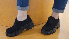 Anna Viotti Pantofi dama D44 2356 negru velur ID3106-NGV