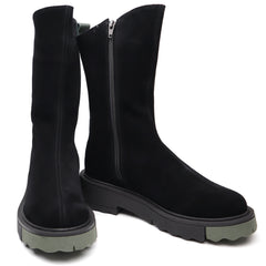 Anna Viotti Ghete dama D44 4448 negru velur ID3118-NGV