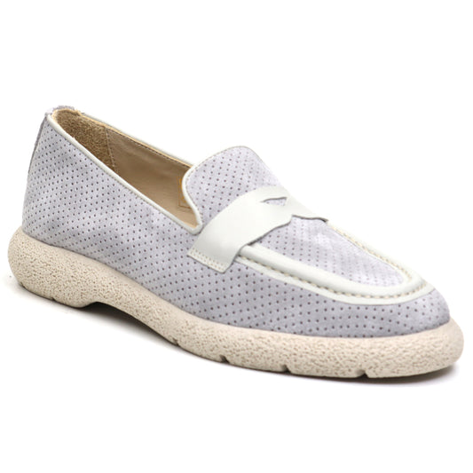 Anna Viotti Pantofi dama D12 221 gri nubuk ID3302-GRIN