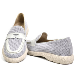 Anna Viotti Pantofi dama D12 221 gri nubuk ID3302-GRIN