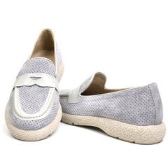 Anna Viotti Pantofi dama D12 221 gri nubuk ID3302-GRIN