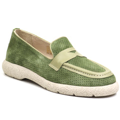 Anna Viotti Pantofi dama D12 221 verde nubuk ID3302-VRDN