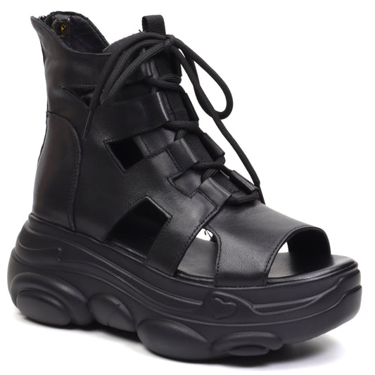 Franco Gerardo Ghete dama perforate 123 2 negru ID3340-NG