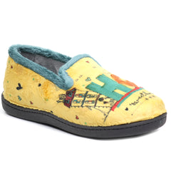 ROAL Papuci casa dama HOME R12282 galben ID3627-GLB