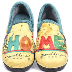 ROAL Papuci casa dama HOME R12282 galben ID3627-GLB