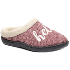 ROAL Papuci casa dama HELLO R12015 maro ID3629-MARO