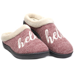 ROAL Papuci casa dama HELLO R12015 maro ID3629-MARO