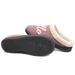 ROAL Papuci casa dama HELLO R12015 maro ID3629-MARO