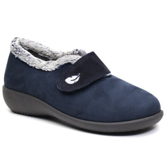 ROAL Papuci casa dama R14117 bleumarin ID3630-BLM