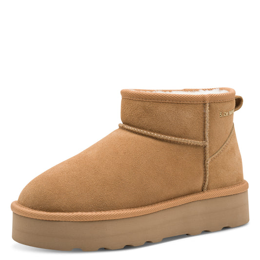 s.Oliver Ghete dama stil UGG 5 26352 41 cognac velur ID3644-CGNV