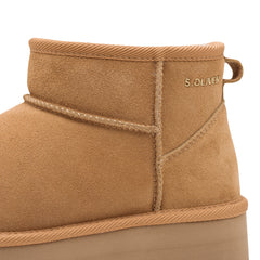 s.Oliver Ghete dama stil UGG 5 26352 41 cognac velur ID3644-CGNV