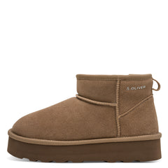 s.Oliver Ghete dama stil UGG 5 26352 41 taupe velur ID3644-TPEV