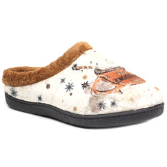 ROAL Papuci casa dama CHOCOLATE R12281 multicolor ID3745-MCL