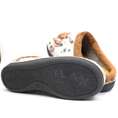 ROAL Papuci casa dama CHOCOLATE R12281 multicolor ID3745-MCL