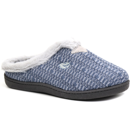 ROAL Papuci casa dama R12283 bleumarin ID3746-BLM