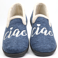 ROAL Papuci casa dama CIAO R12016 bleumarin ID3747-BLM