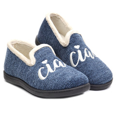 ROAL Papuci casa dama CIAO R12016 bleumarin ID3747-BLM