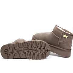 Soprani Couture Ghete dama Hugh Platform SCW328030 taupe velur ID3764-TPEV