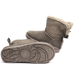 Soprani Couture Ghete dama Bow SCW328025 gri velur ID3765-GRIV