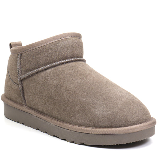 Energy Ghete dama scurte I1200 taupe velur ID3773-TPEV