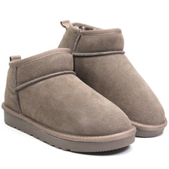 Energy Ghete dama scurte I1200 taupe velur ID3773-TPEV