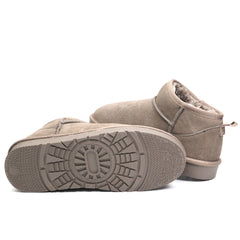 Energy Ghete dama scurte I1200 taupe velur ID3773-TPEV