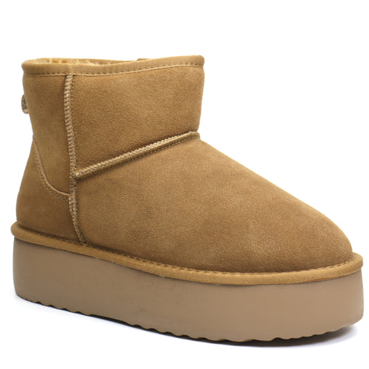 Energy Ghete dama talpa groasa I1251 camel velur ID3788-CMLV