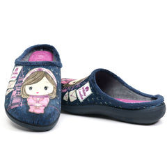 Inblu Papuci casa dama EC92 bleumarin ID3794-BLM