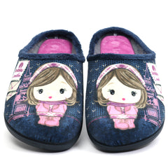 Inblu Papuci casa dama EC92 bleumarin ID3794-BLM