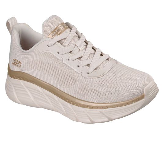 Skechers Pantofi dama sport BOBS B FLEX HI 117385 WHITE/GOLD ID3801-WHGD