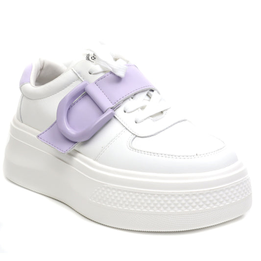 Franco Gerardo Sneakers dama E23070 WHITE/LAVAND ID3873-WLV
