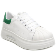Franco Gerardo Sneakers dama T2653 WHITE/GREEN ID3874-WGREEN
