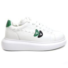 Franco Gerardo Sneakers dama 2A515 WHITE/GREEN ID3880-WGREEN